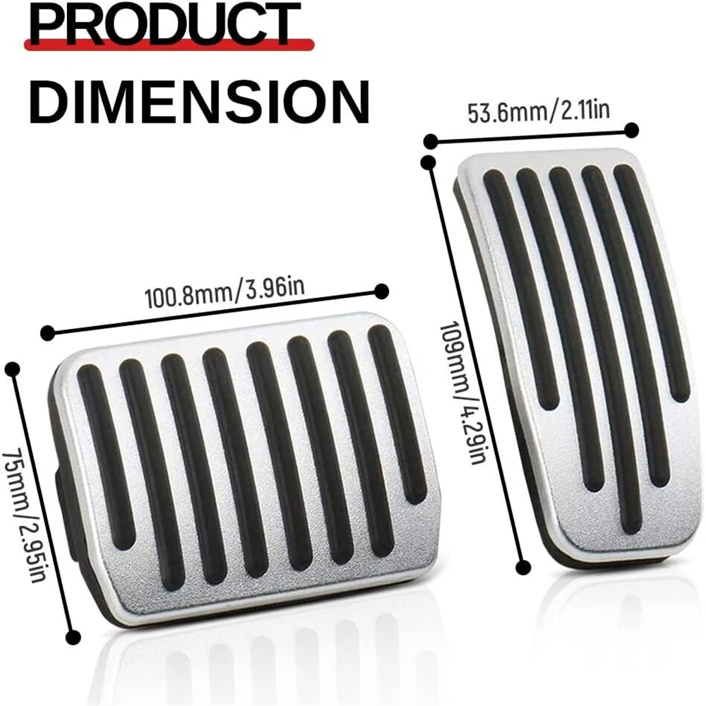 

Aluminum alloy Foot Pedal For Tesla Model 3 Y Accelerator Gas Fuel Brake Pedal Rest Pedal Pads Mat Cover Accessories Car Styling