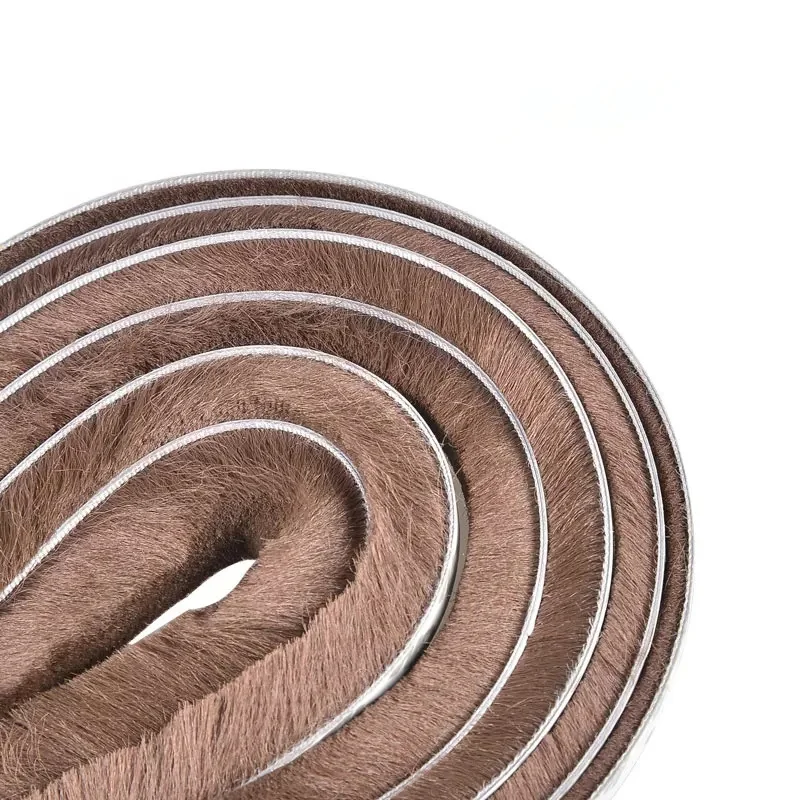 10M Brush Strip Self Adhesive Door Window Sealing Home Wind-proof Sound Insulation Gasket |