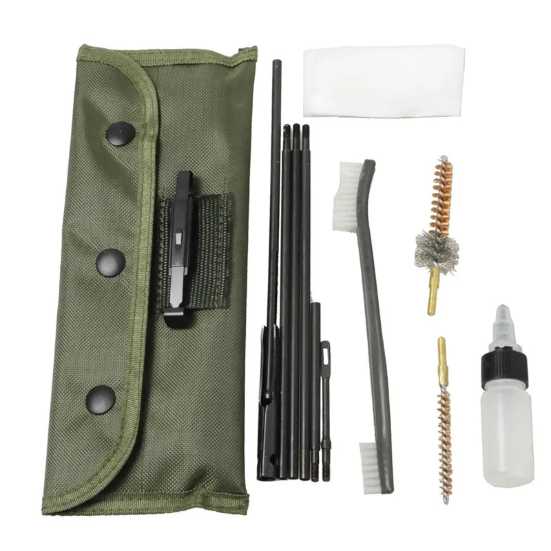 

10PCS/Pack AR15 M16 M4 Gun Brushes Cleaning Kit Airsoft Pistol Cleanner 5.56mm .223 22LR .22 Tactical Rifle Gun Brushes Set