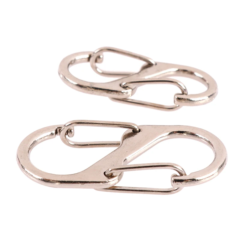 Карабин типа S из нержавеющей стали с замком мини-брелок защитой от кражи уличный