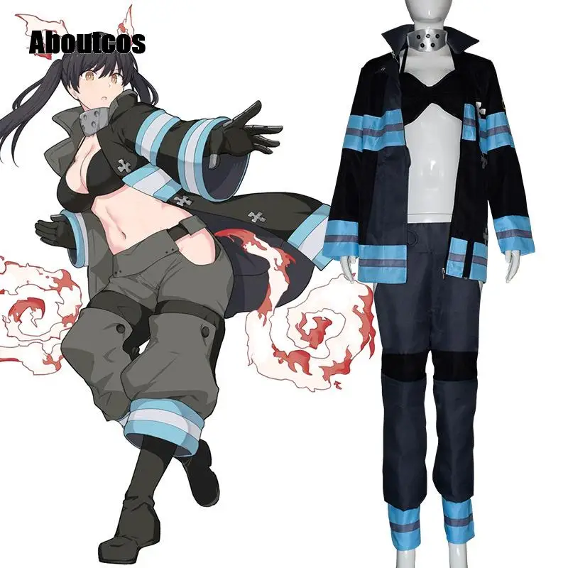 

Aboutcos Fire Force Enen No Shouboutai /Enn Enn no Shouboutai Tamaki Kotatsu Cosplay Custom Halloween Christmas Costume