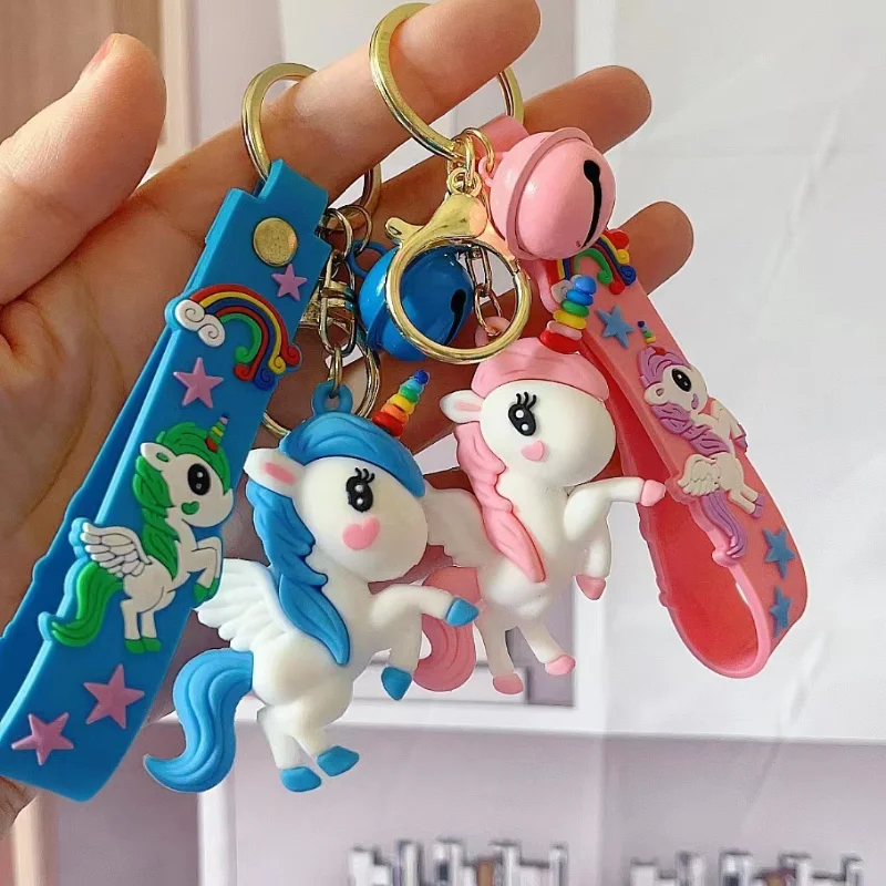 

Модные тренды мягкий силиконовый Радужный Единорог брелок творческий мультфильм кавайная школьная сумка пары Китай брелок милые аксессуары