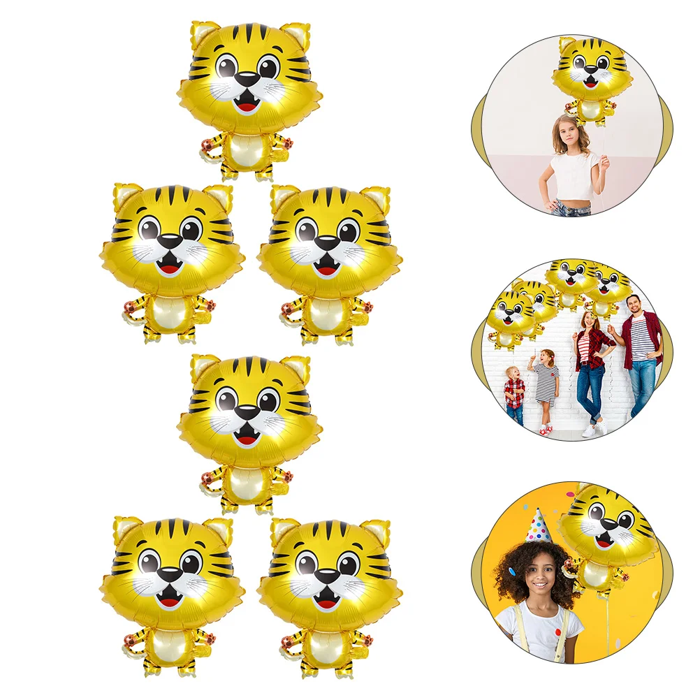 

Balloonsanimal Balloonpartyshaped Theme Birthday Jungle Aluminum Kids Cartoon Print Kit Cute Inflatable Film Head Stripe Helium