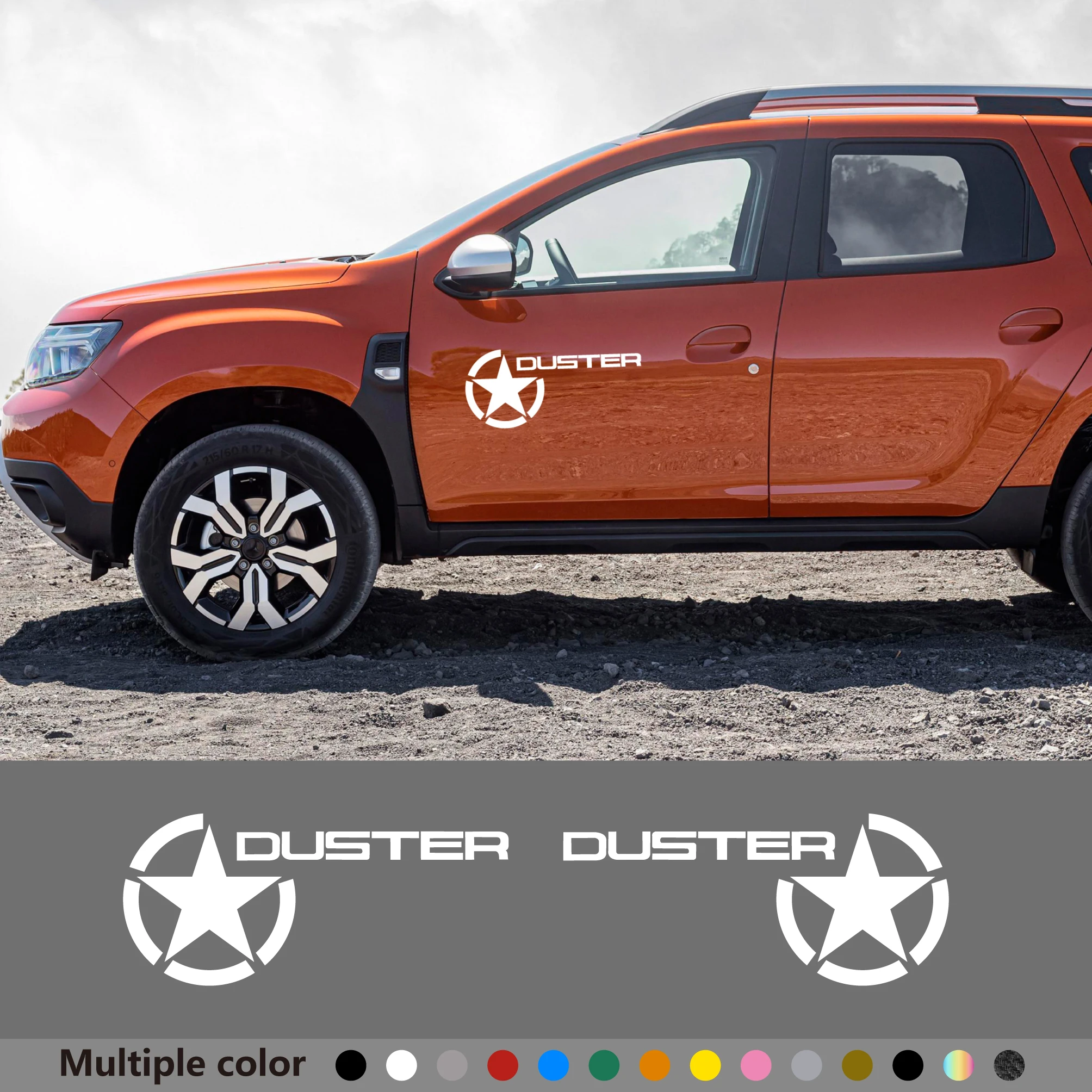 2 шт. наклейки на дверь автомобиля Dacia Duster