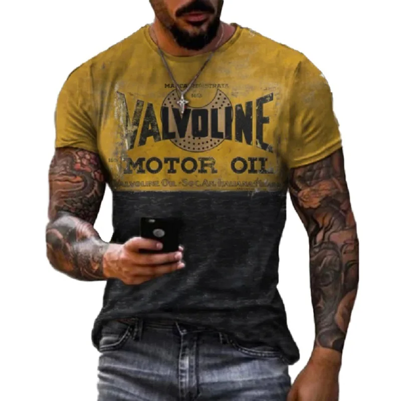 

Men's popular casual 3D digital printed short sleeve T-shirt fashion trend sports 3D printed T-shirt xs-6xl