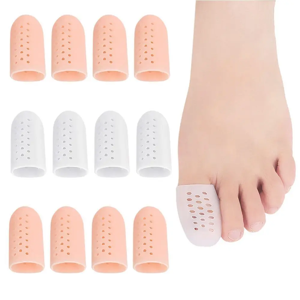 

2Pcs Foot Care Tool Silicone Gel Toe Separators Stretchers Toe Tube Corns Blisters Protector Gel Bunion Toe Finger Protection