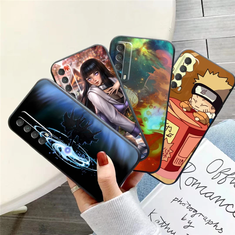 

Japan NARUTO Anime Phone Case For Huawei Honor 7A 7X 8 8X 8C 9 V9 9A 9X 9 Lite 9X Lite Liquid Silicon Funda Coque Black Soft