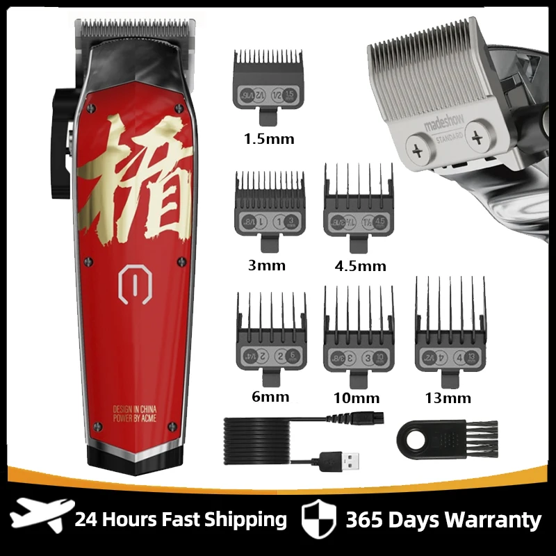 

Hair Clippers Professional Hair Trimmer Madeshow M10+ for Men Electric Hair Cutting Machine 7000 RPM Barbershop USB Rechargeable