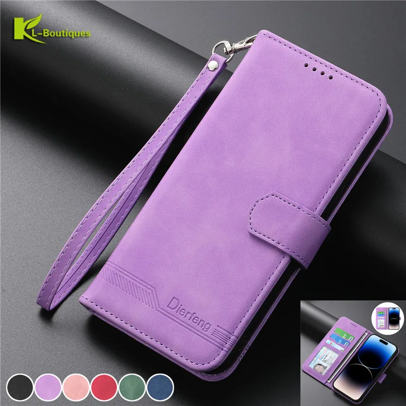 

For Moto E13 2023 Case Business Magnetic Leather Flip Stand Wallet Phone Cover on For Motorola Moto E13 E32 E32s E 13 32 Fundas