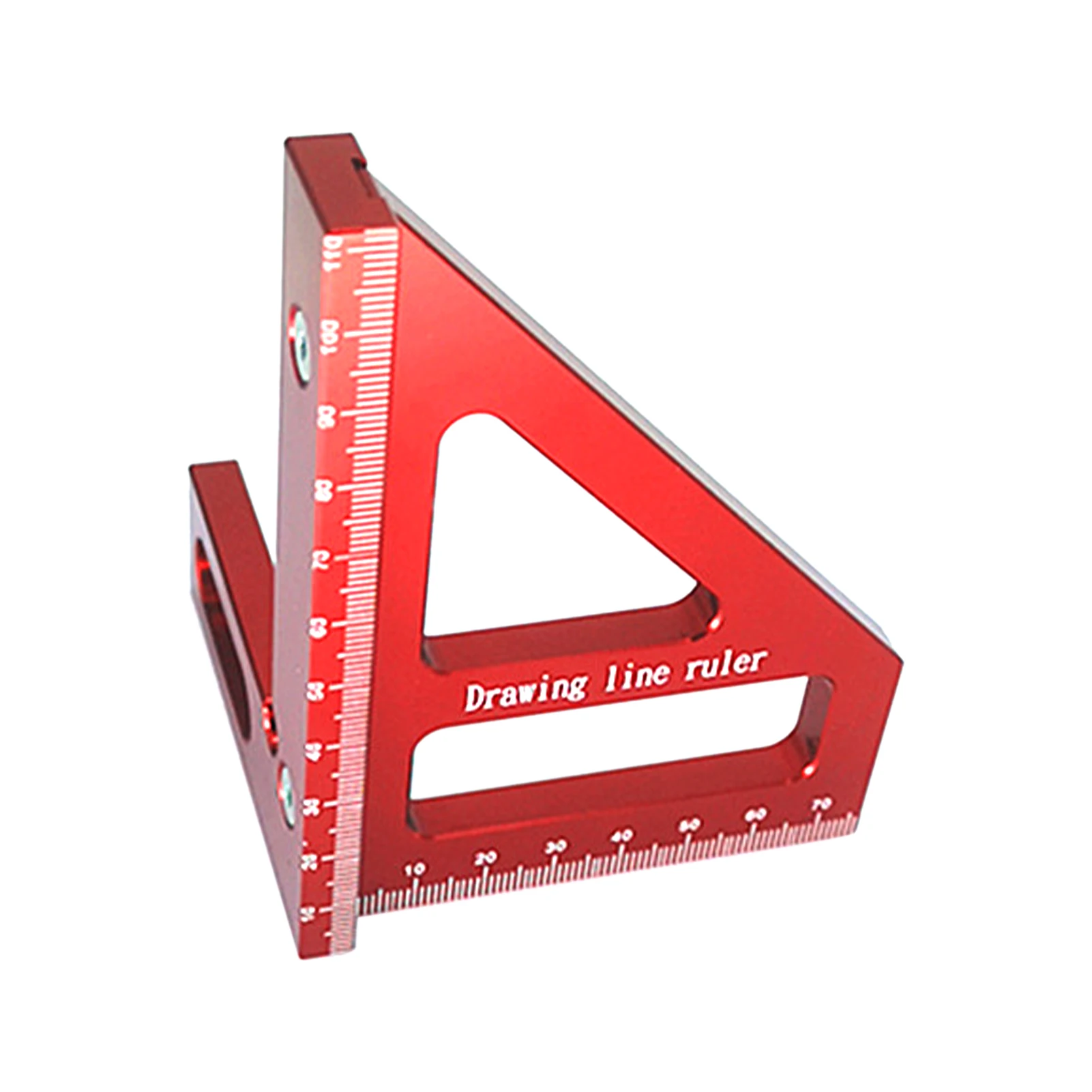 

Measuring Tool Aluminum Alloy Portable Square Protractor High Accuracy Wood Working Multifunctional Professional Triangle Ruler