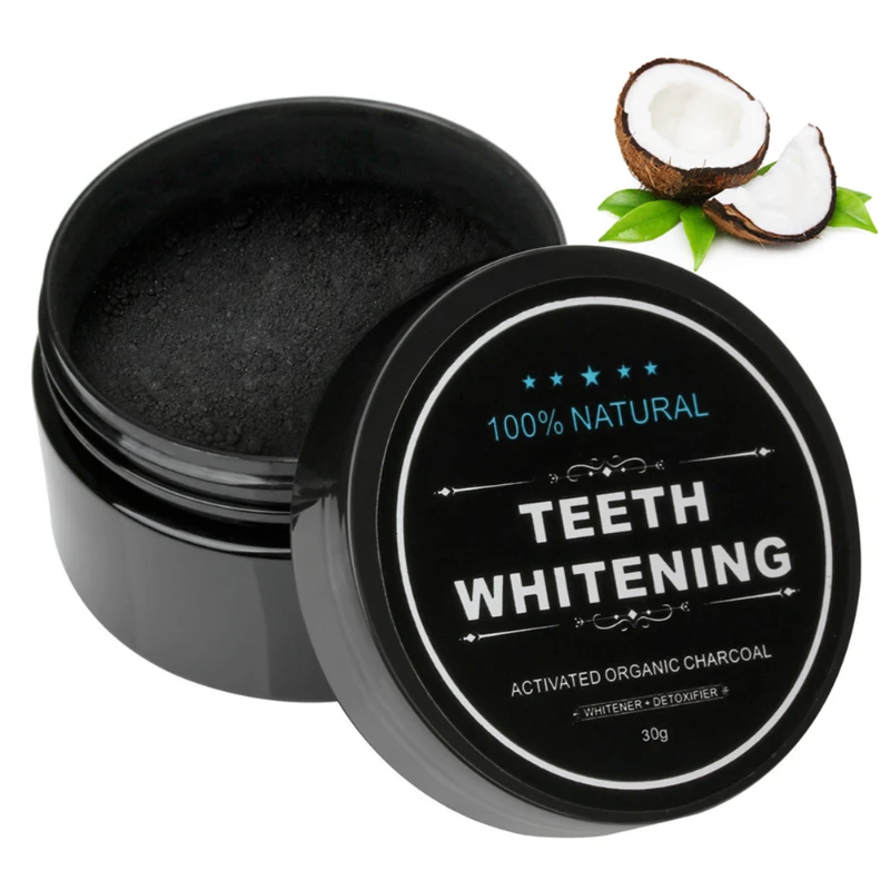 

Coconut Shells Activated Carbon Teeth Whitening Organic Natural Bamboo Charcoal Toothpaste Powder Wash Your Teeth White 30g