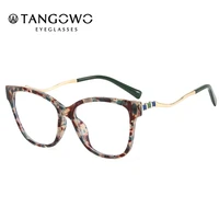 tangowo cat eye big frame glasses frame women vintage optical eyeglasses anti blue light italy designer prescription eyewear