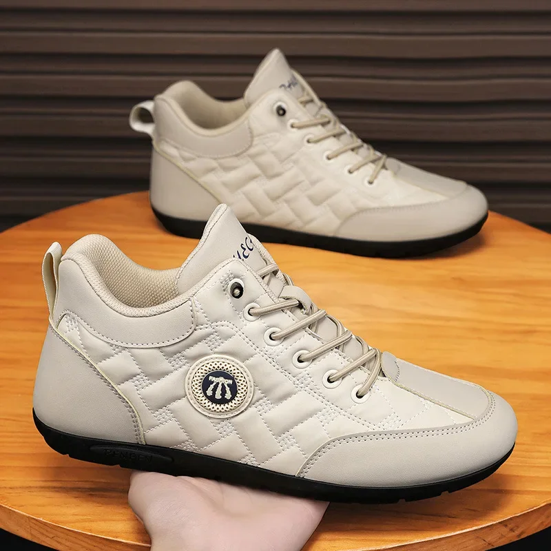 Модная мужская обувь весенне-осенняя повседневная с высоким берцем новинка 2024