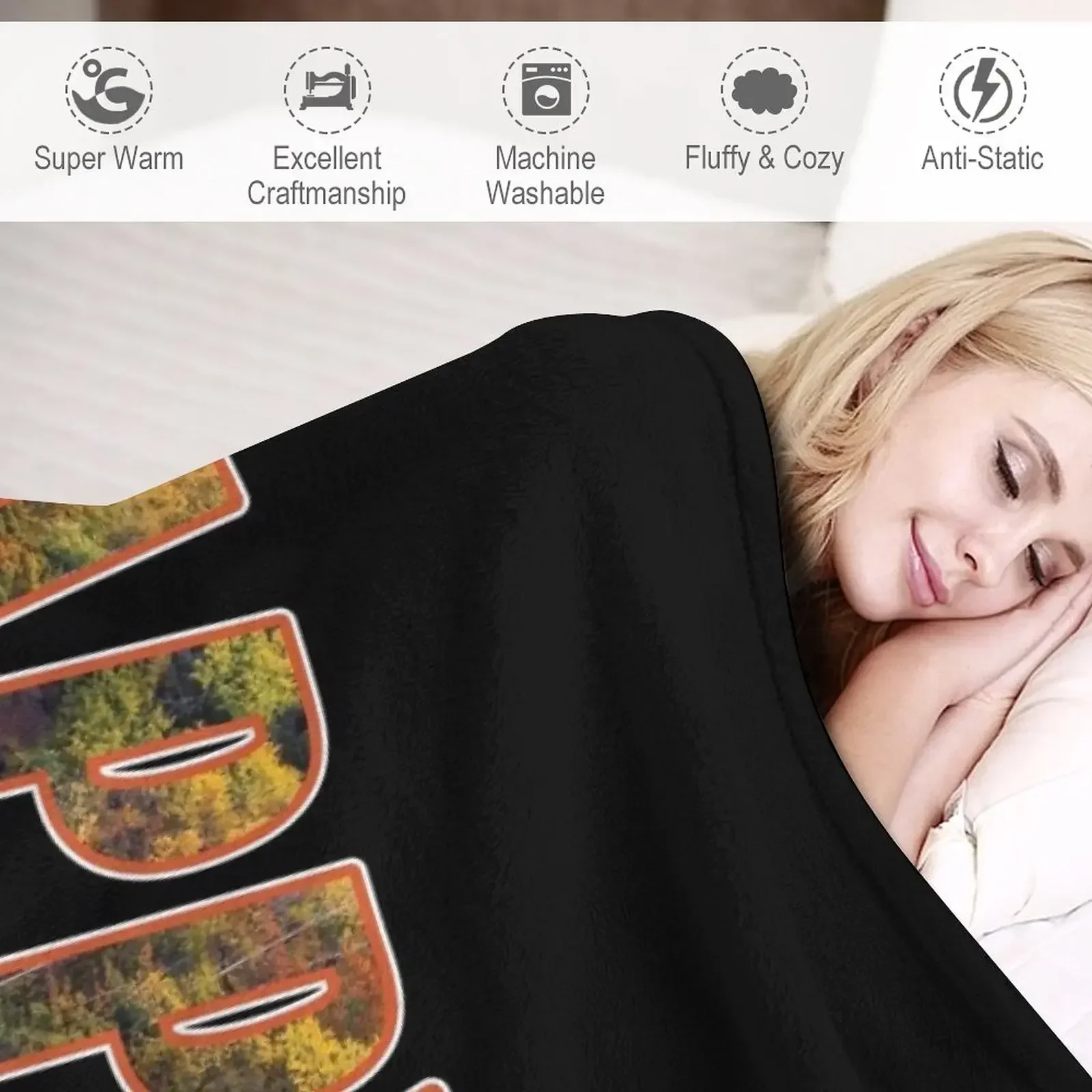 Новое художественное одеяло Happy Sabbath осенний текст арт-черный-адвентист