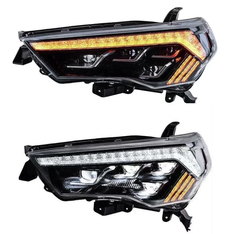 

KLT New Design Auto Parts Black Housing with Dynamtic turning light Car LED Head light For 4Runner Headlights 2014-2020