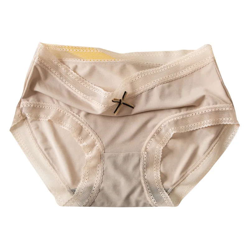 Летнее бесшовное женское нижнее белье из ледяного шелка с дышащей талией |