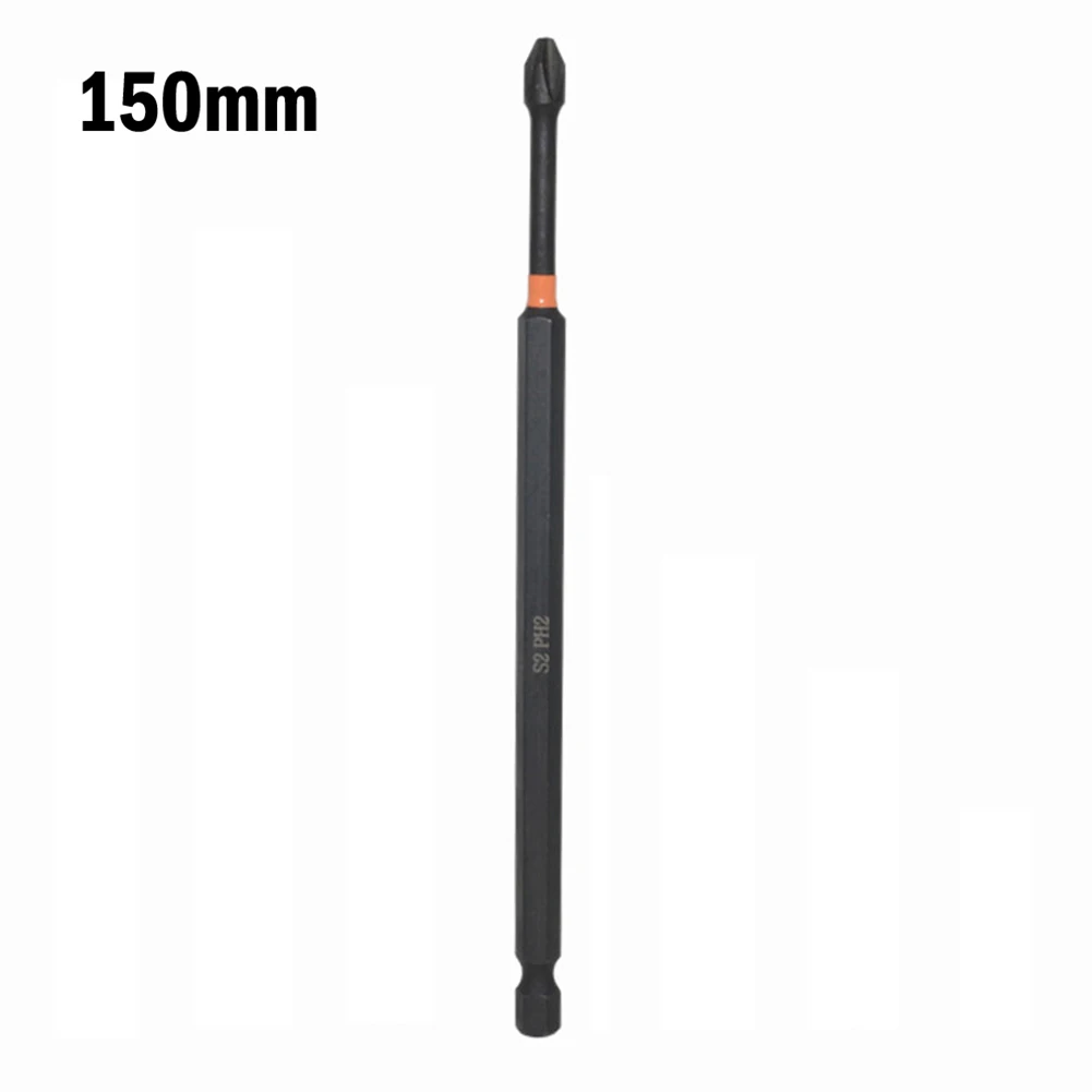 

6Pcs Screwdriver Bits Alloy Steel Anti Non-slip Impact Batch Head Hardness Screwdriver Bit Screw Driver Hand Tools 25-150mm