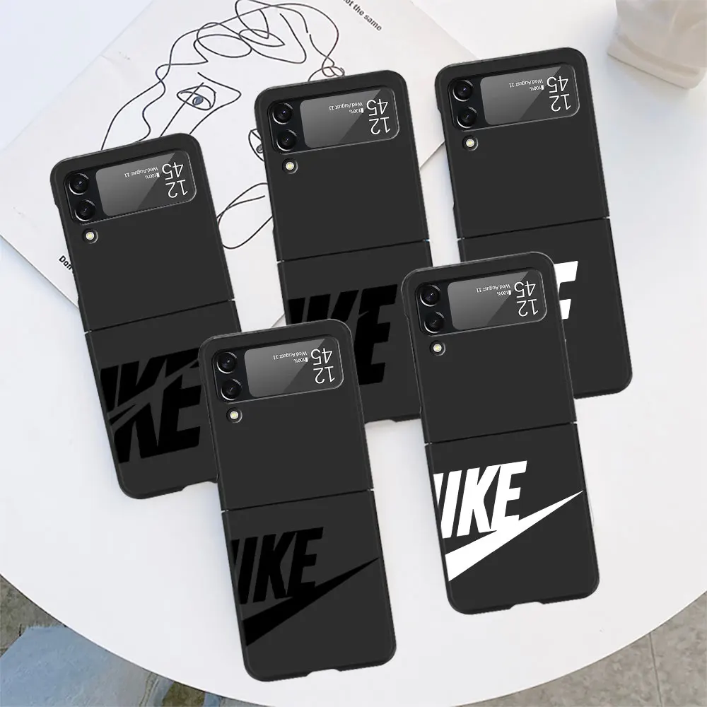 Cover For Samsung Galaxy Z Flip 3 4 5g Hard Flip4 Flip3 Pc Zflip3 Zflip4 Black Phone Case