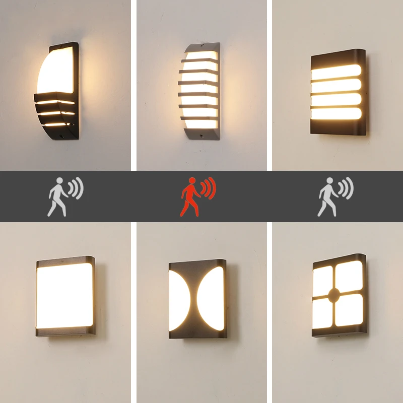 Светильник для крыльца водонепроницаемый IP65 радар-датчик настенные светильники