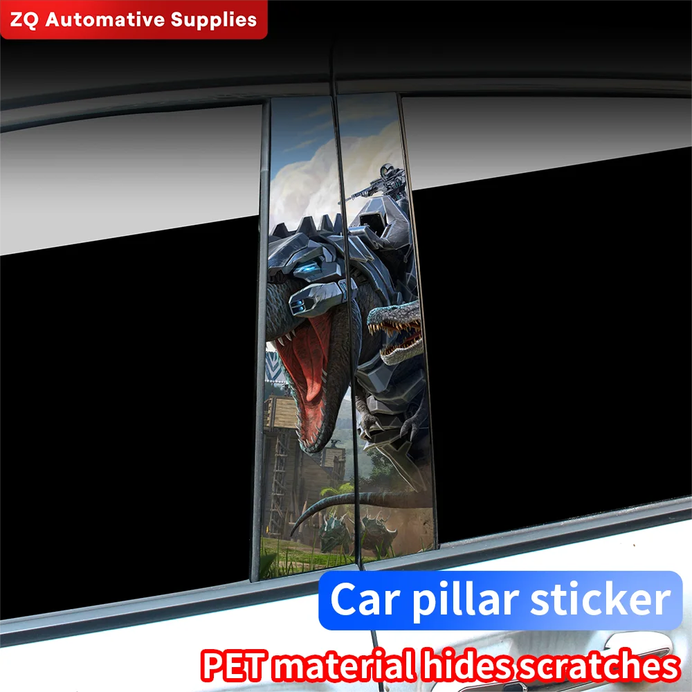 Автомобильные наклейки в форме динозавра водонепроницаемая защита от солнца