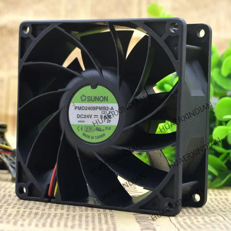 Новая модель 9038 дюйма, 24 В, 9,6 Вт, комплект с 3 охлаждающими вентиляторами