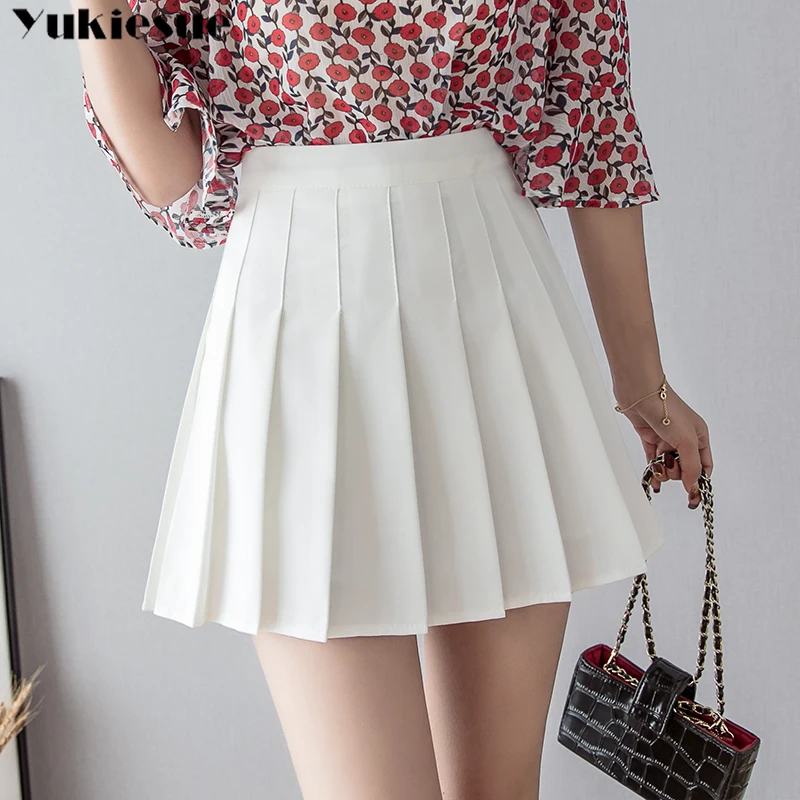 Корейская мода в стиле Харадзюку Женская юбка 2022 летняя длинная Плиссированная