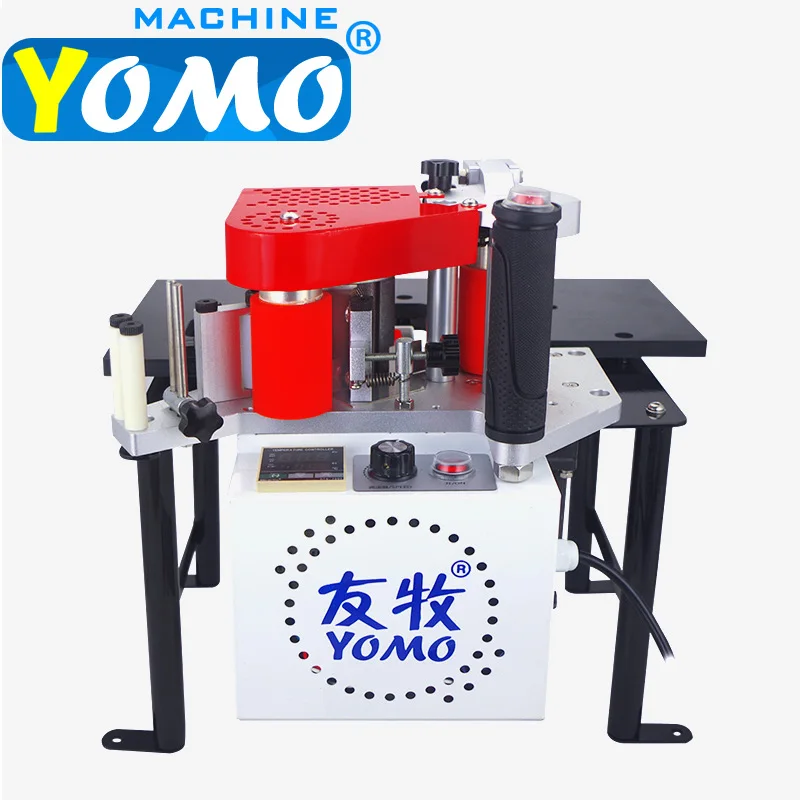 

MY-60 edge banding machine double sided glue speed control woodworking portable manual edge bander machinery