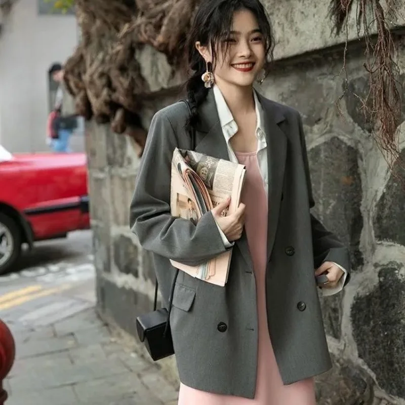 Luxury Designer Clothing Long Sleeve Blazers Women Chic Black Suit Office Ladies Korean Fashion Jacket Spring Autumn Coats