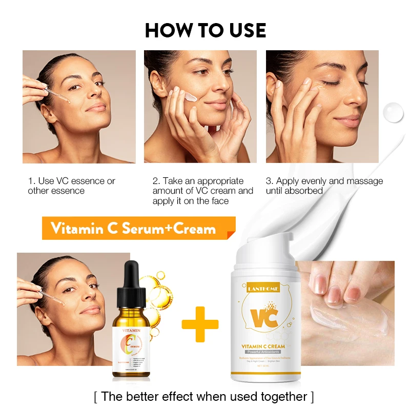 

Day and Night Facial Moisturizer Shrink Pores Anti-aging Smooth Hydrate Skin Sooth Pore Cracks Minimize SpotsVatamin C Cream