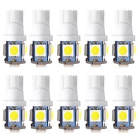 10pc car led t10j 5050 5smd high quality white red blue wedge lights license plate bulbs marker light reading dome lamp headlamp
