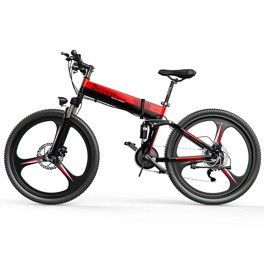 

Electric Bicycle 26 Inch Folding Bicycle Has Four Connecting Rods With Built In Lithium Battery Power Safe And Convenient