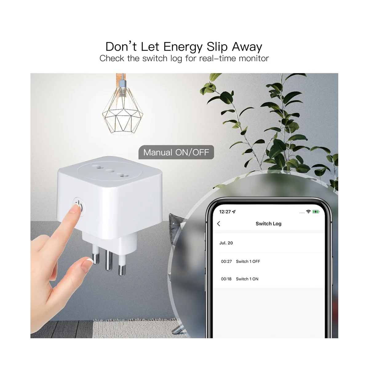 

Умная розетка Tuya с Wi-Fi, 16 А, с голосовым управлением