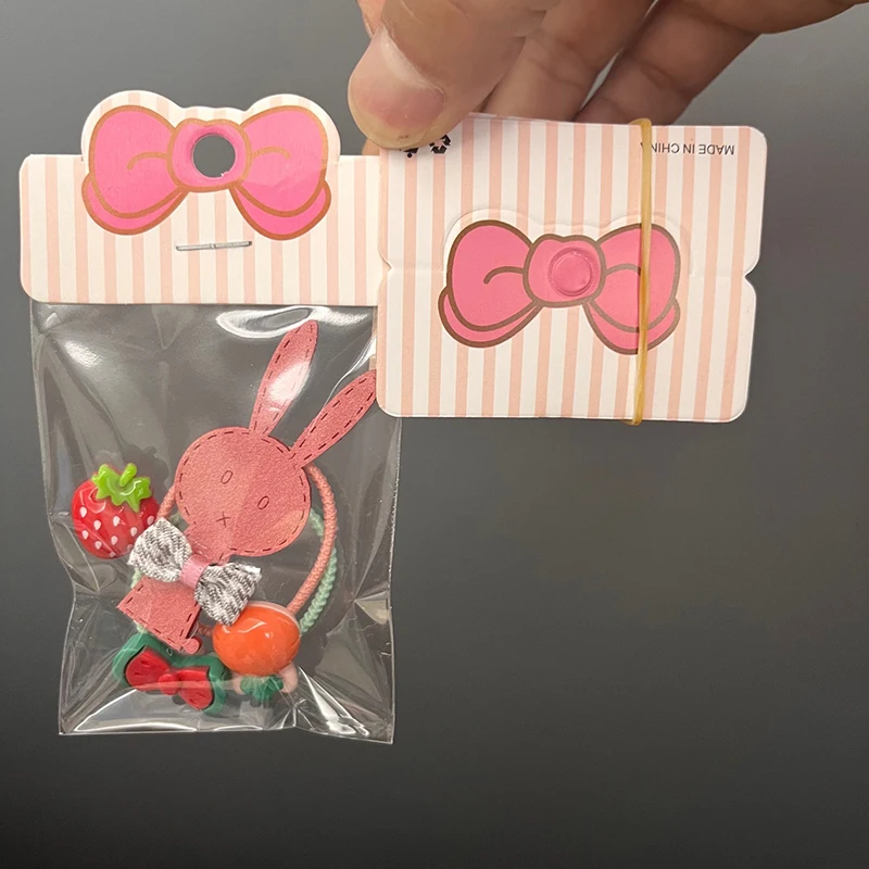 

10 Sets Hairpins Package Bag Girls Hair Clip Display Card Labels Cardboard Brooch Hair Accessories Jewelry Packaging Supplies