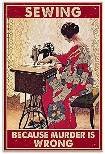 

Винтажные декоративные металлические знаки, вышивка из-за убийцы неправильной формы, винтажный металлический жестяной знак, Настенный дек...