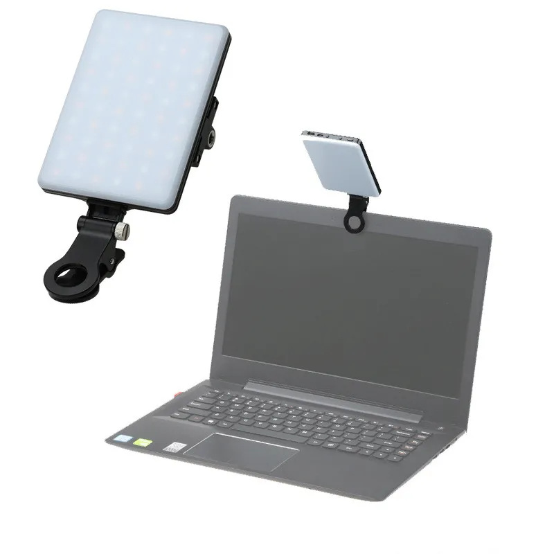 

LED Video Light 3200K-5600K With Clip Mount Dimmable Lamp For Laptop Tablet IPad Video Conference Light Live Streaming Lighting