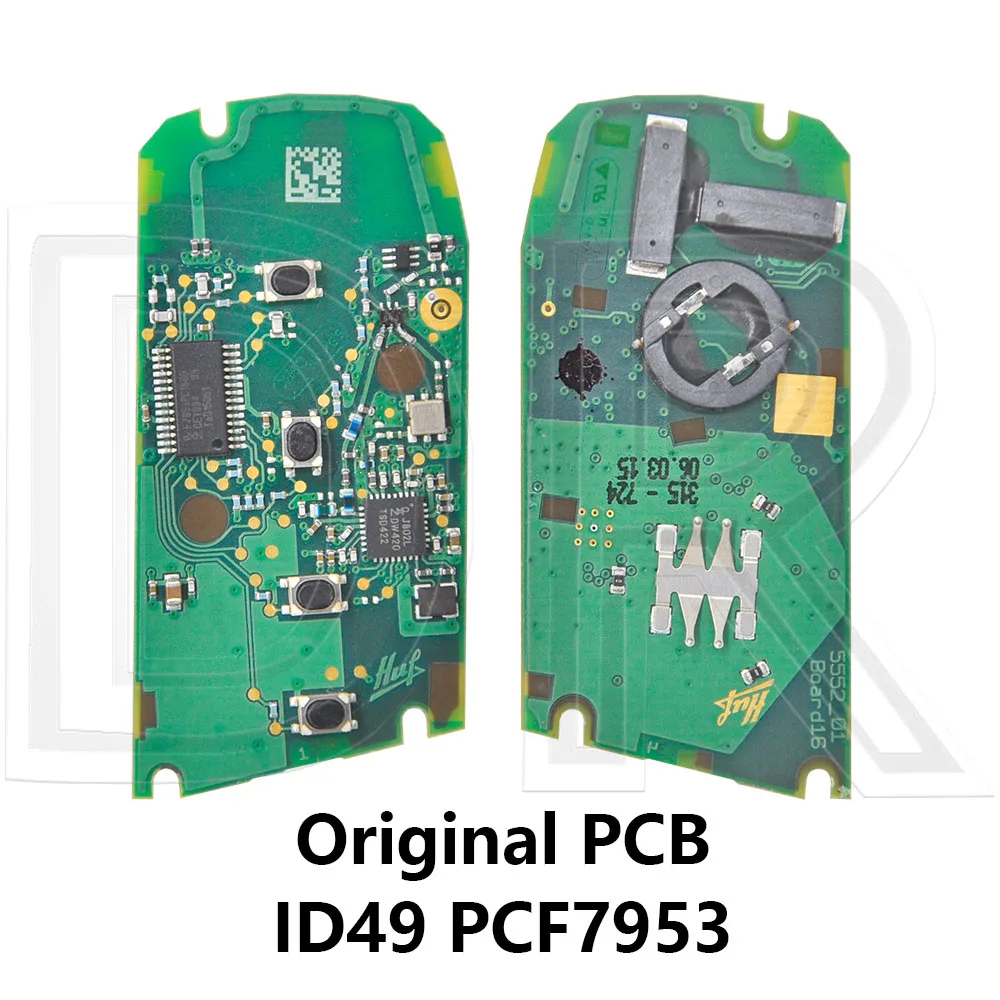

DR OEM/Aftermarket ID49 PCF7945P PCF7953P 315/433/868 МГц Автомобильный дистанционный ключ Сменная печатная плата для BMW 1 3 5 7 серии X5 X6 3 GT