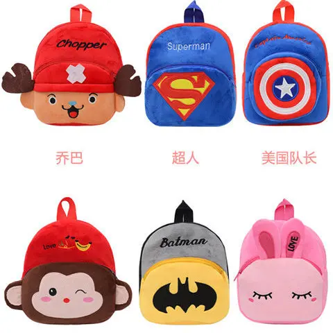 

Disney Cartoon Anime Backpack Mickey Mouse Plush School Bag Hello Kitty Kindergarten Backpack Gift for Children