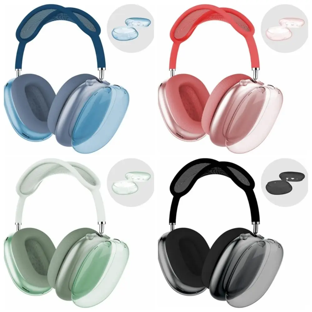 Прозрачный защитный чехол для AirPods Max 3D Блестящий наушников Apple с защитой от