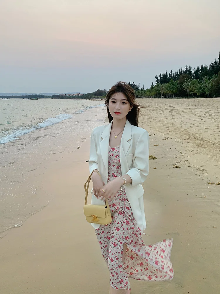 Элегантное цветочное искусственное сексуальное винтажное шифоновое платье на