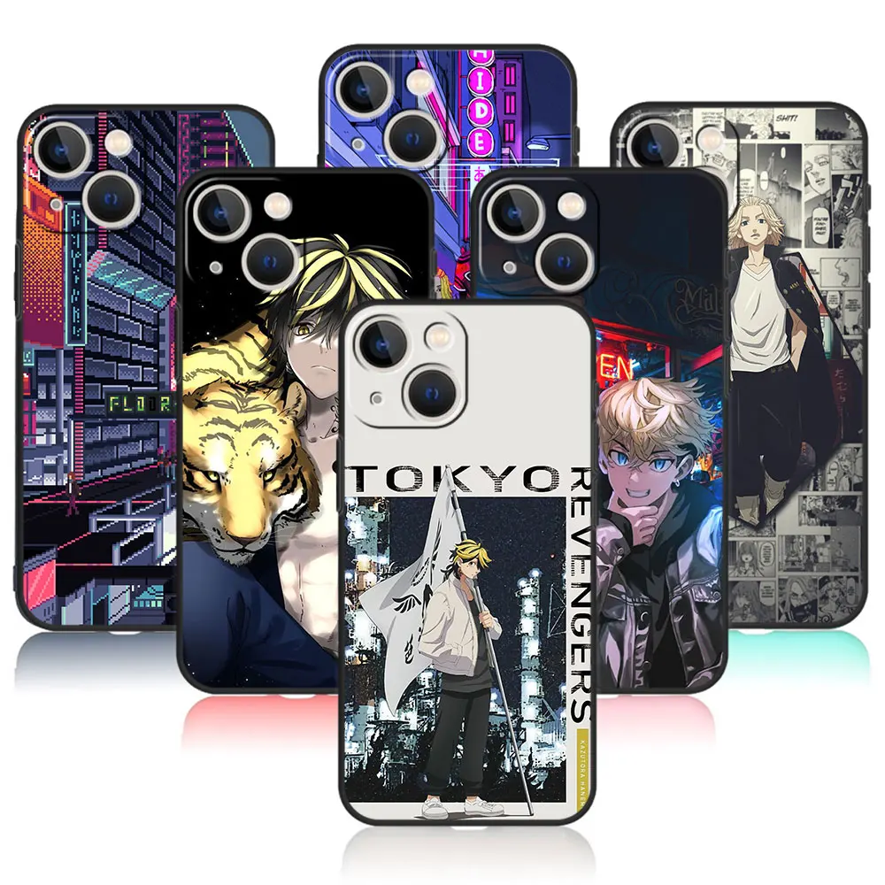 

Luxury Celular Fundas Tokyo Revengers Japan Anime For iPhone XS 12 XR 7 13 Pro Max 14 8 Plus X 11 Mini 6 6S SE2022 5S 5 SE