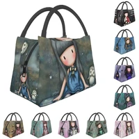 cartoon santoro gorjuss insulated lunch bags for work office comics tv movies resuable cooler thermal bento box women