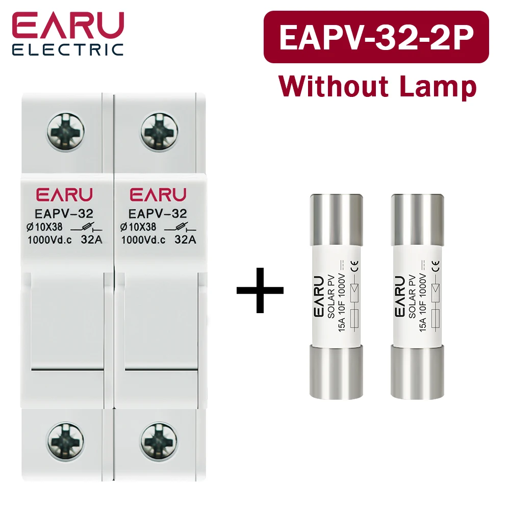 

Держатель предохранителей EARUELECTRIC EAPV-32L для солнечных панелей 6A 15A 32A