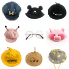 1 шт., аксессуары для кукол, 30 см, плюшевые утки лалалафан, Одежда для кукол, повязка на голову, шляпа, сумка, очки, наряд, плюшевые игрушки, детские подарки