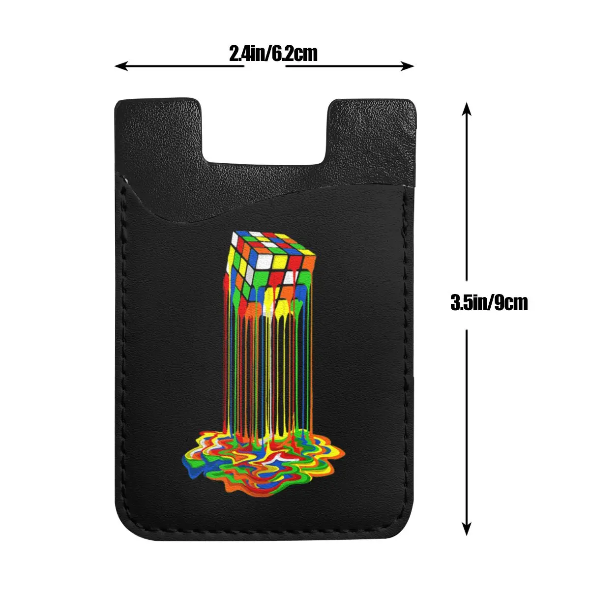 Пользовательская Радужная абстракция Rubiks кубический телефонный кошелек с