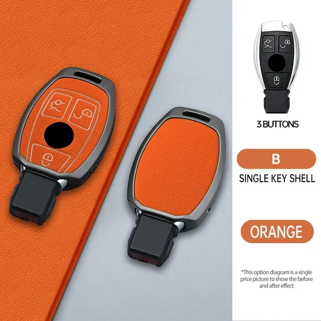 

Чехол для дистанционного ключа из цинкового сплава, полное покрытие, брелок для Mercedes Benz A B C R G Class GLK GLA W204 W251 W463 W176 AMG, брелок