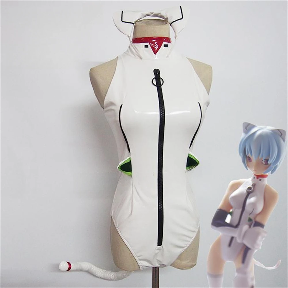 Индивидуальный косплей EVA Ayanami Rei Asuka Langley Soryu Cat Girl карнавальный костюм женские
