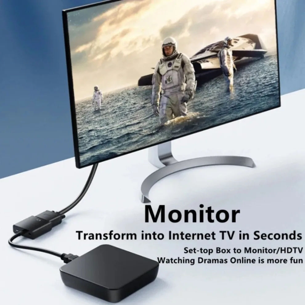 Преобразователь 1080P HDMI в VGA цифровой аналоговый преобразователь штырь-гнездо для