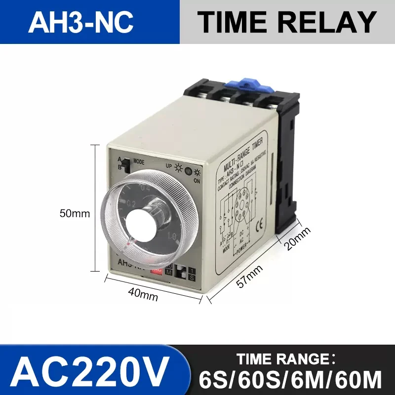 

Реле времени CKCTINNER AH3-N 8-контактное