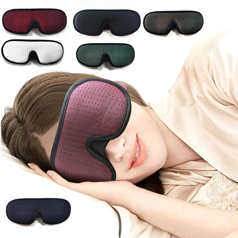 

3D Sleeping Mask Block Out Light Soft Padded Sleep Mask For Eyes Slaapmasker Eye Shade Blindfold Sleeping Aid Face Mask Eyepatch