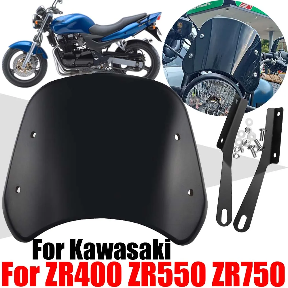 

For Kawasaki ZR400 ZR550 ZR750 Zephyr X ZRX-II ZR 400 550 750 Accessories Retro Windscreen Windshield Wind Screen Deflector